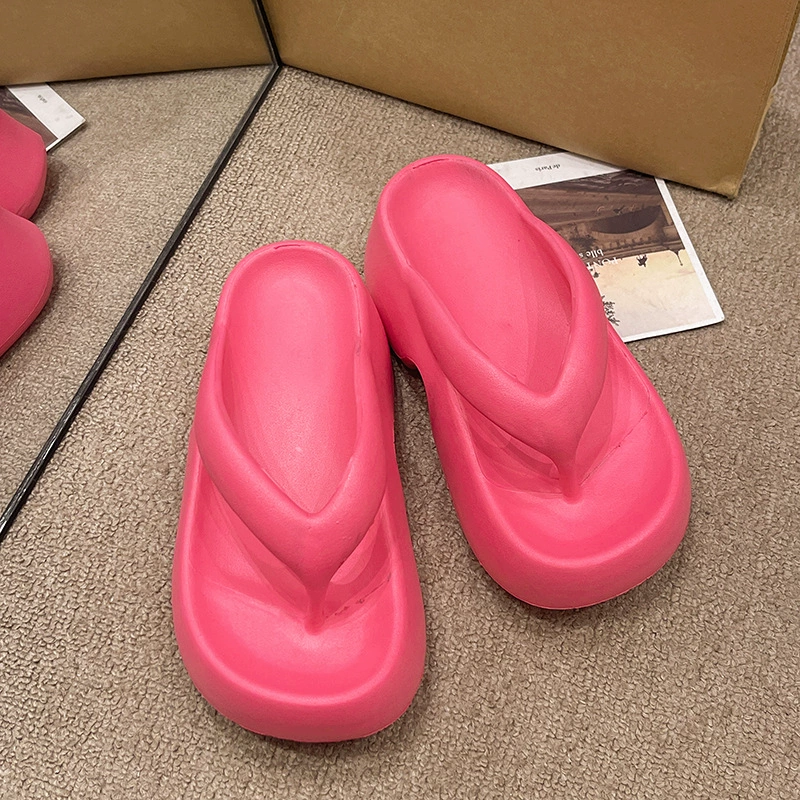 Platform flip-flops Tide, non-slip soft beach slides, chunky sole, casual summer