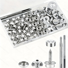 ��װ33pcs��ɫ��˿��15MM�ĺϿ۽������201#��׿۷�װŦ��