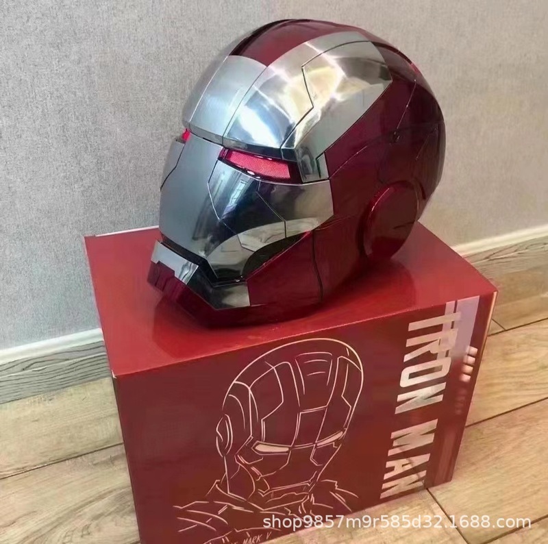 アイアンマン ヘルメット ジャスパー 1:1 コレクタブル MK5 ヘルメット インテリジェント音声起動 スリーインワン テクノロジーが光る開閉可能|undefined