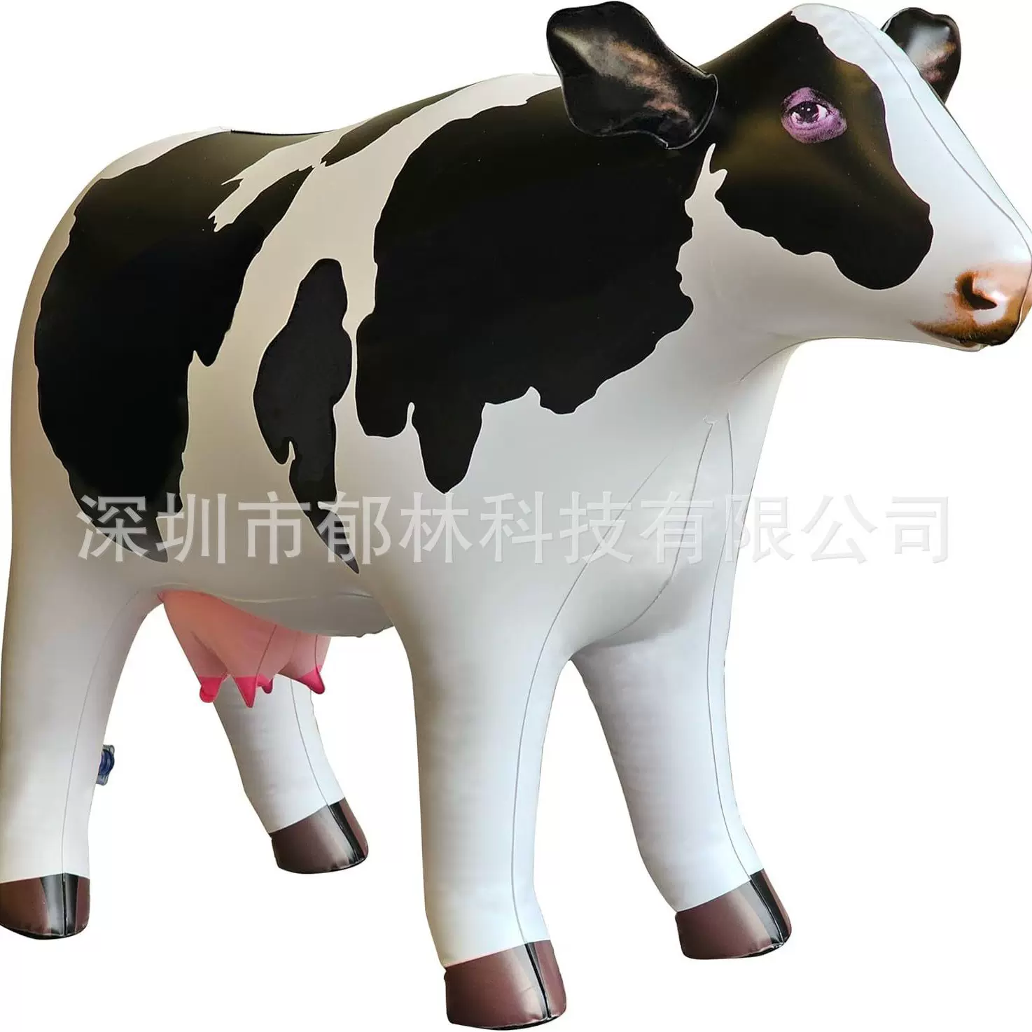 定制奶牛充气动物模型道具霸王龙派对摆件斑点狗防真气模卡通人偶