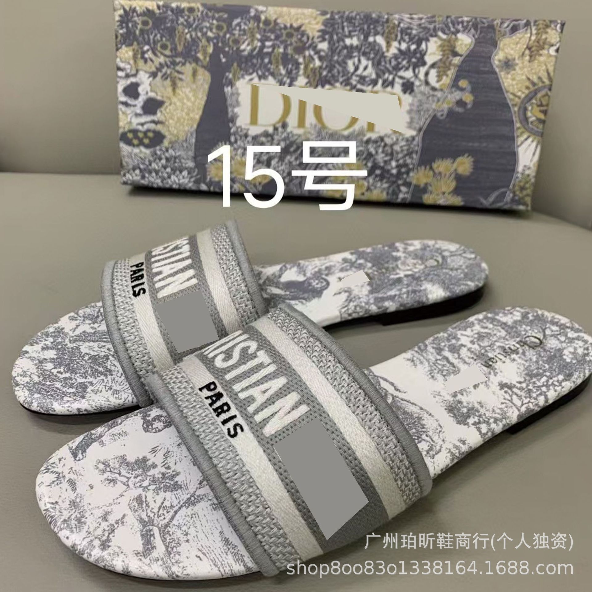 Zapatillas clásicas de alta versión D casa bordadas en una línea Zapatillas de piel de oveja para mujer