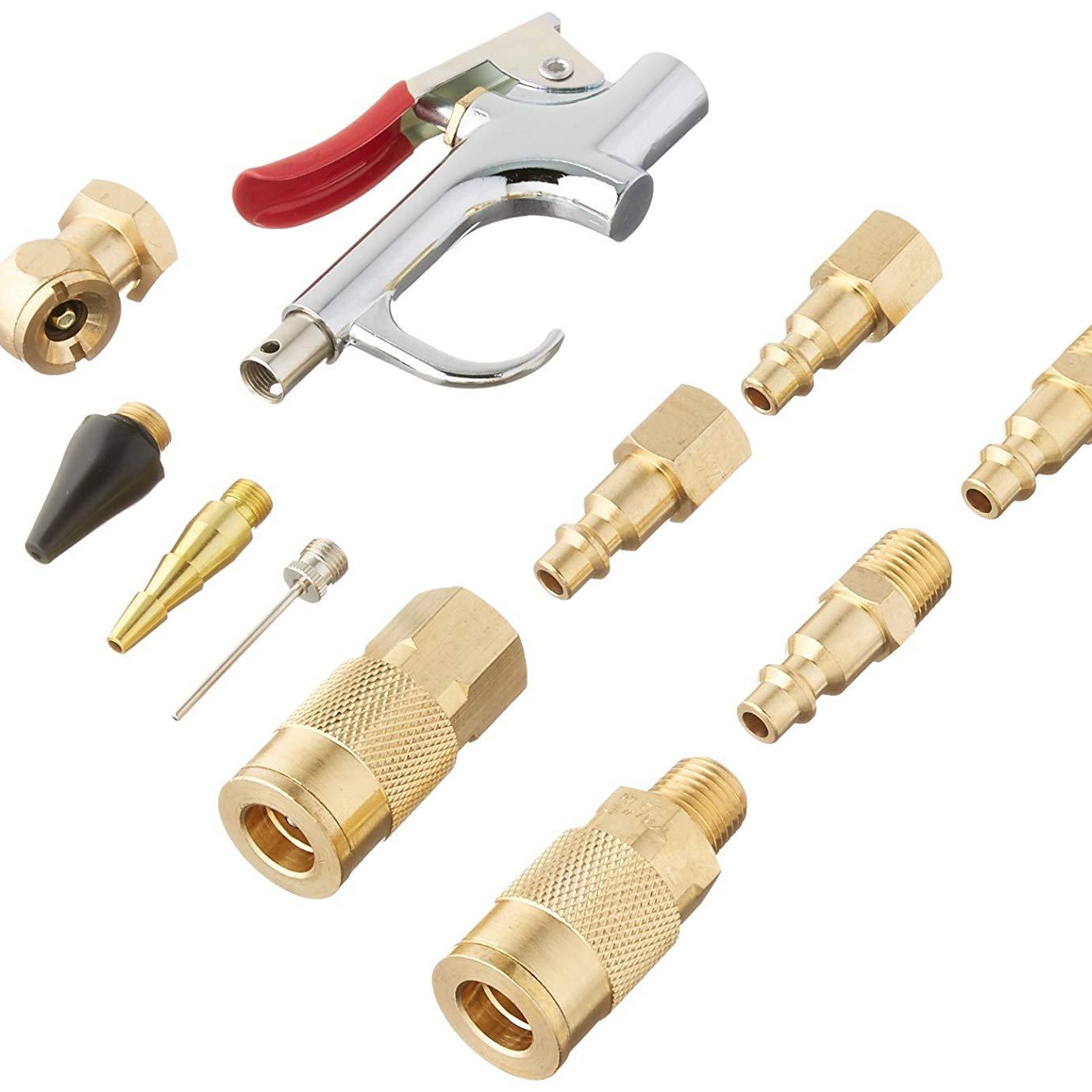 鼎一气动1/4NPT美式铜快速接头12件套