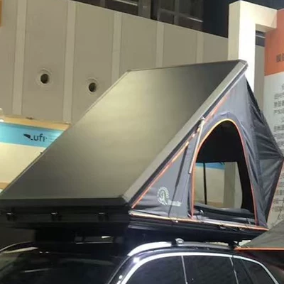Outdoor Camping Quick-Open Aluminum Shell Hard-Top Roof Tent for Suv, Sedan, Mountain Camping, Hunting, and Stargazing (Avtomobil dam çadırları)
