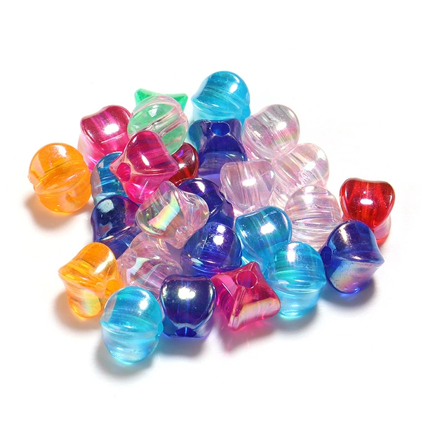 Colored four-corner beads (100 pieces/pack)