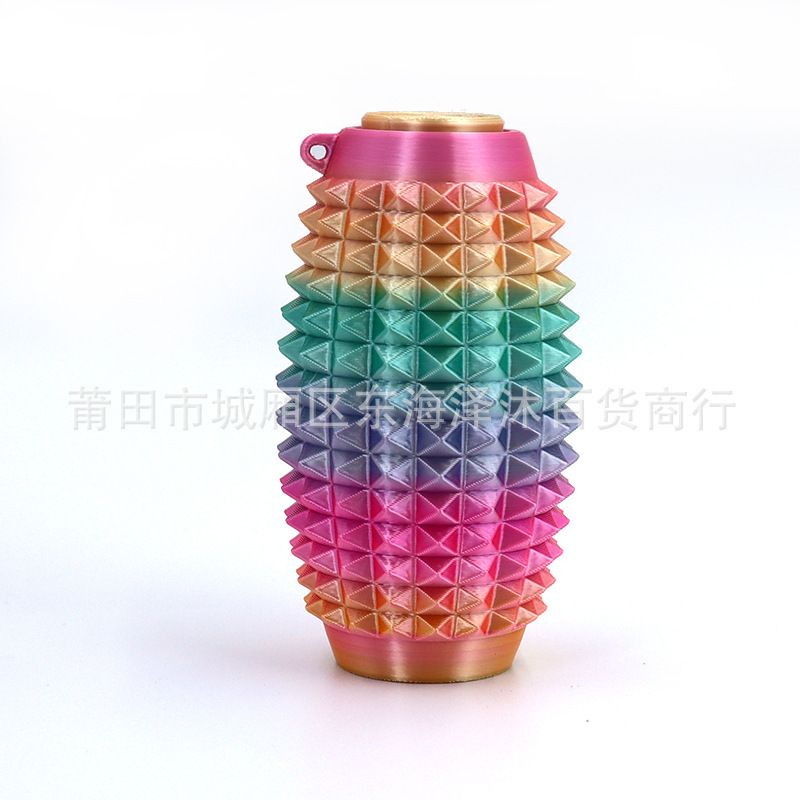 クロスボーダー 3D プリント Spiky Grippie Stim キーホルダーポータブル指先減圧マッサージキーホルダー|undefined
