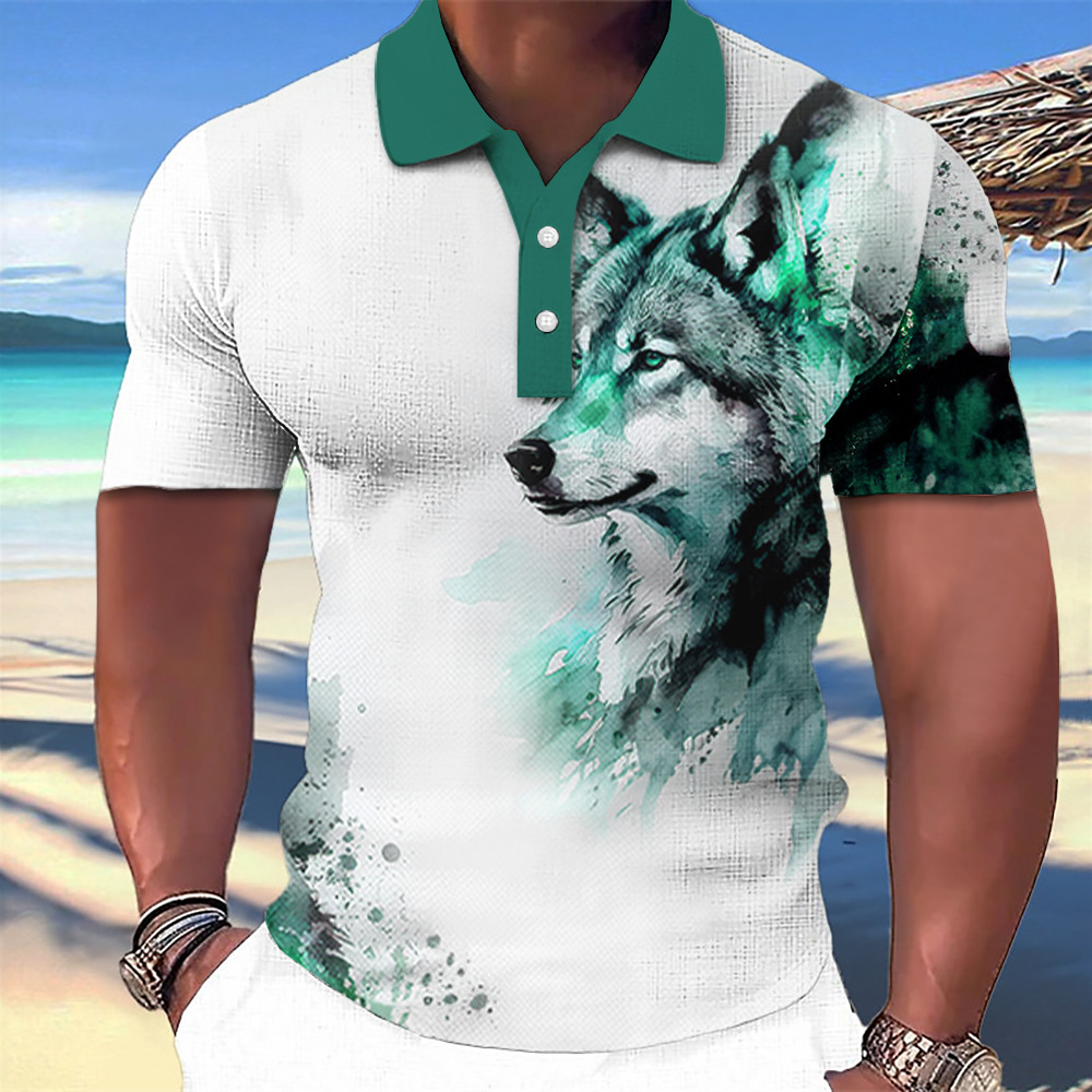 2025 nuevo estilo europeo y americano transfronterizo Amazon tendencia casual camisa POLO de manga corta de alta calidad para hombres MB13