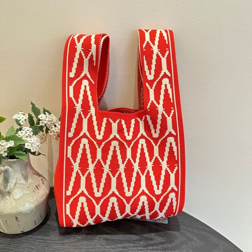 Niche Design Personal Knitted Bag Versatile Knitted Shoulder Bag Woven Bag Handbag Tote Bag Spring Women's Bag