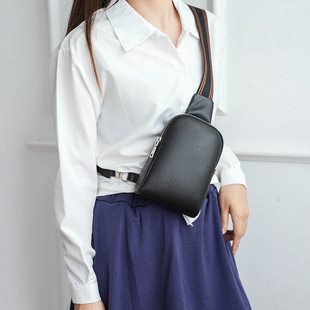 Genuine Leather Bags for Men and Women 2025 New Small Chest Bag Versatile Cross-Border Export Women's Bag First Layer Cowhide Crossbody Bag
