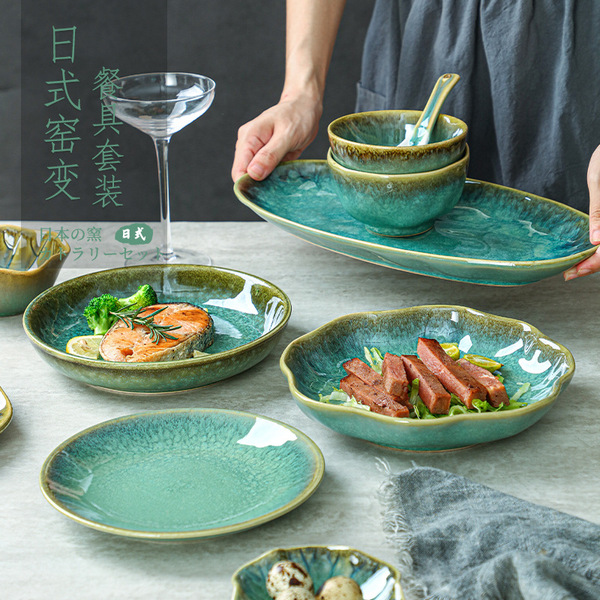 Creative ceramic Japanese dinner plate