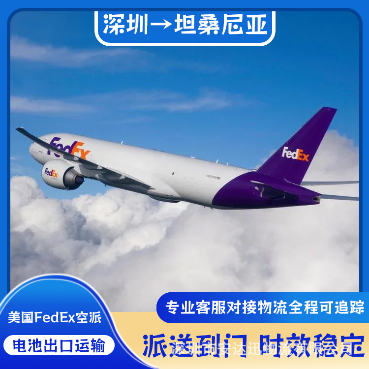 锂电池广州到坦桑尼亚FedEx快递空运海运整柜拼箱双清到门DDP/DDU