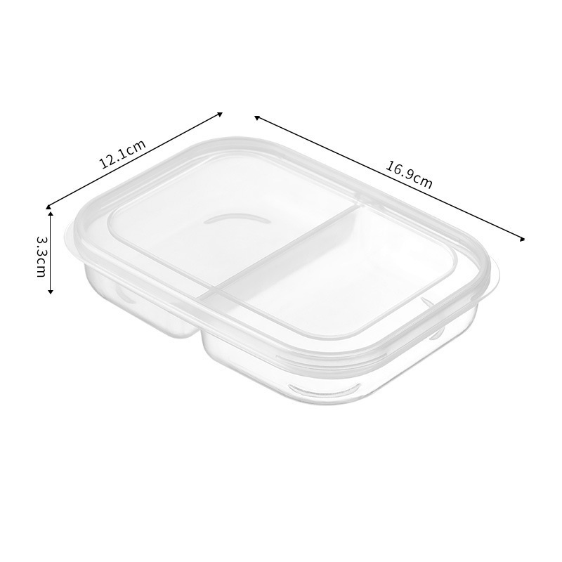 日本食品保存箱キッチン食品調理準備厚みのある 4 コンパートメント鮮度保持ボックス冷蔵庫冷凍肉密封ボックス|undefined