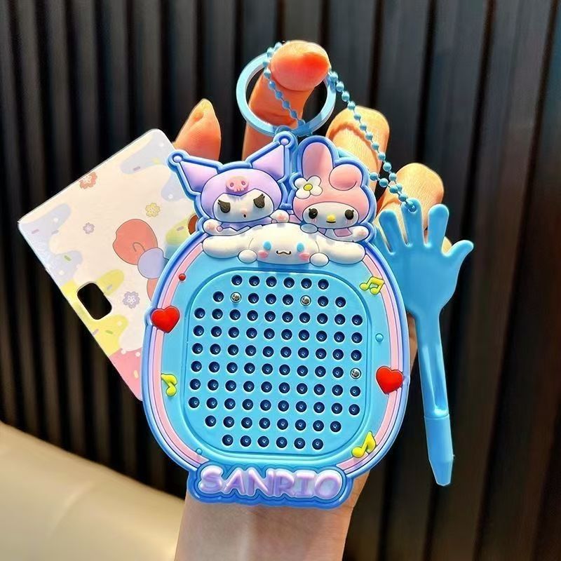 Serie Sanli magnetic bolas de acero tablero de dibujo rompecabezas entretenido desempaquetar llaveros juguetes divertidos juguetes bolsos colgentes