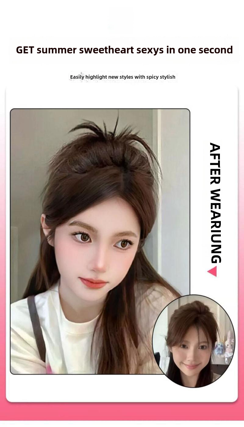 Fermaglio per capelli accessori per capelli fritti vento pigro piuma di pollo volano testa fontana coda di cavallo alta ragazza calda nido di pollo fermaglio per capelli borsa per capelli_voghion.com