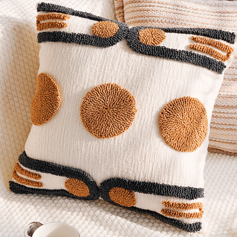 Retro de alta sensación asiento de dormitorio sofá almohada cojín almohada cubierta bohemia casa suave sofá almohada cubierta
