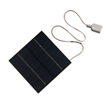 1.2W 5V 便携户外太阳能充电板手机移动电源充电器可充3.7V电池