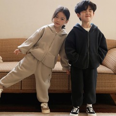 Autumn and Winter New Children's Orlon Fleece Sports Suit for Boys and Girls 