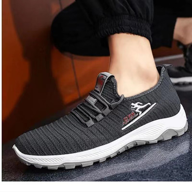 2023男士新款健步鞋中老年軟底休閒運動鞋透氣輕便跑步鞋外貿鞋
