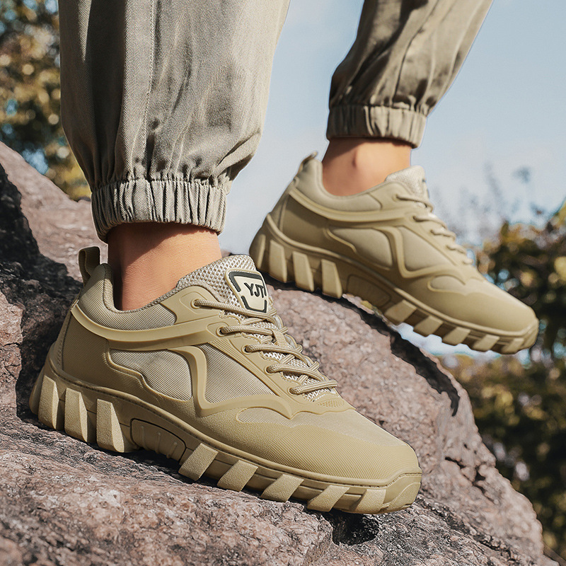 Zapatos de montaña al aire libre para hombres de otoño transpirables antideslizante desgaste caminata de montaña zapatos deportivos casuales de hombre tamaño transfronterizo