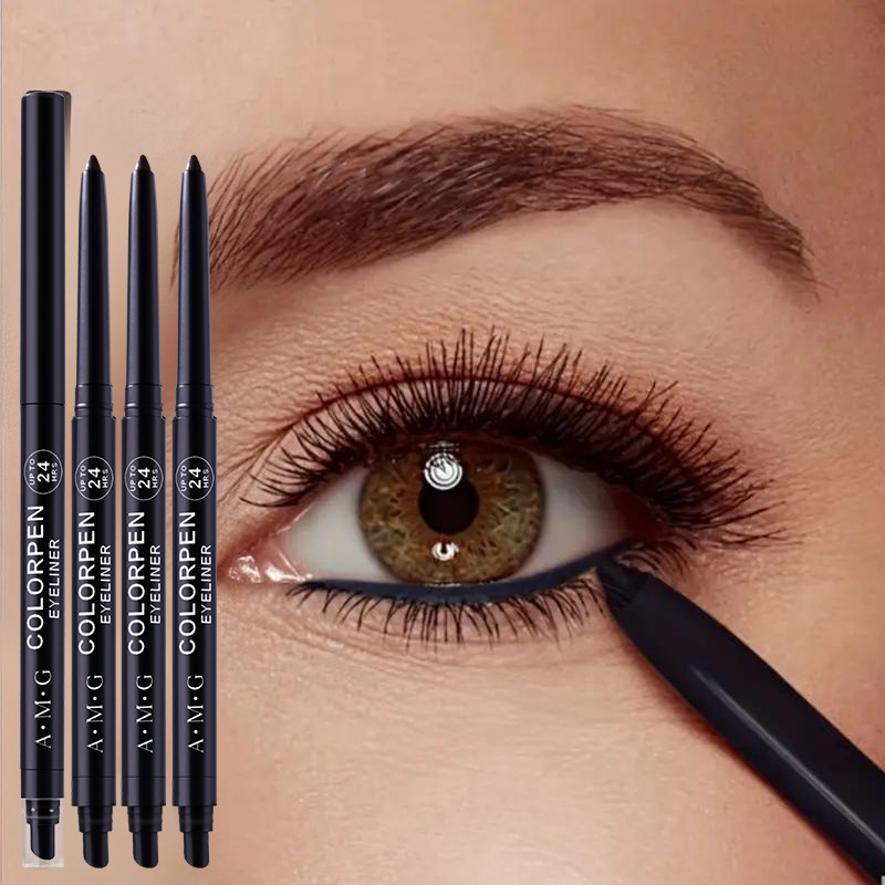 AMG跨境防水眼线胶笔 新手顺滑防晕染 初学者眼线胶笔eyeliner|undefined