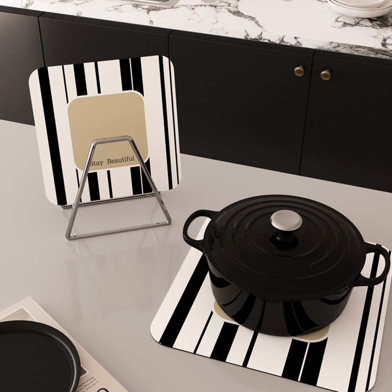 almohadilla de platos de comedor de alta resistencia al cojín de aislamiento térmico almohadilla de taza absorción de agua resistente a altas temperaturas almohadilla de platos domésticos almohadilla de mesa de comedor libre de lavado