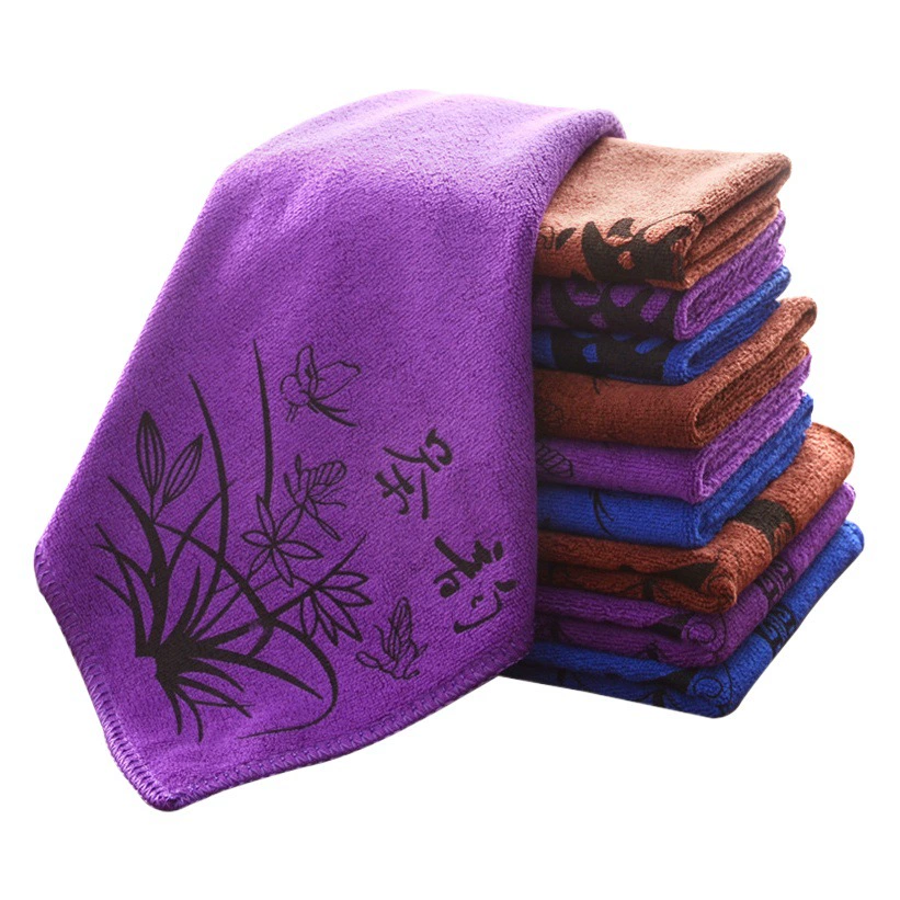 Кухонное полотенце оптом из хлопка и льна утолщенное полотенце для чая с принтом кухонный чайный столик журнальный столик ткань для чайного столика Впитывающее чайное полотенце