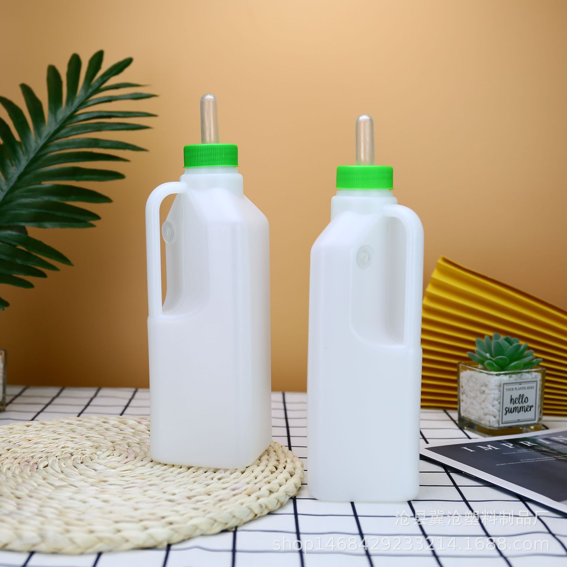 850 ml botella de alimentación veterinaria oveja vaca botella de alimentación ganado Cordero botella de alimentación de plástico olla para oveja vaca botella de alimentación