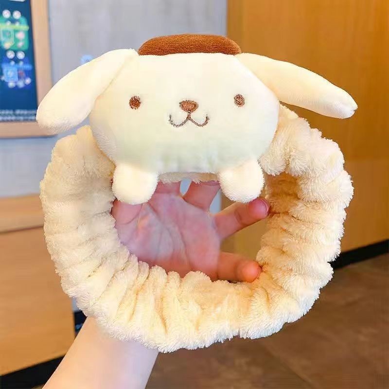 可爱小熊毛绒发箍洗脸头箍显脸小发捆发窟蝴蝶结头饰甜美少女发卡|undefined