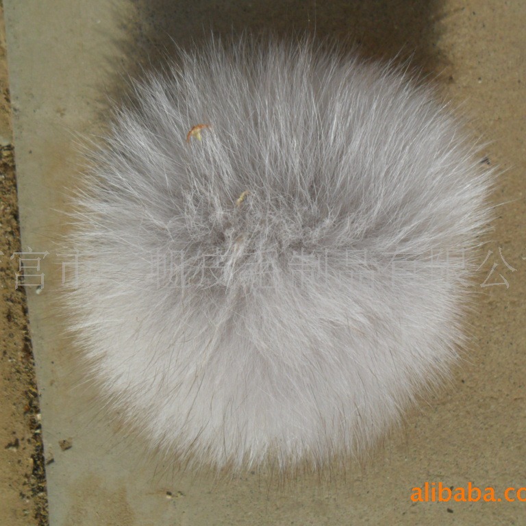 供包挂件狐狸球 染色狐狸球 狐头球 狐狸毛毛球 真狐狸毛球