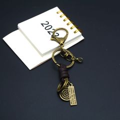 メーカーの手織りキーホルダー部品ロブスターボタン復古型革紐キーホルダー半製品diyペンダント
