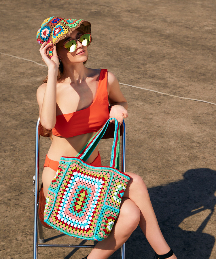Handwoven Bag in Blue