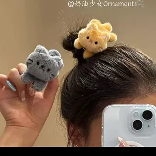 猫咪发夹女2026新款高级感可爱少女侧边刘海夹发卡鸭嘴夹头饰女