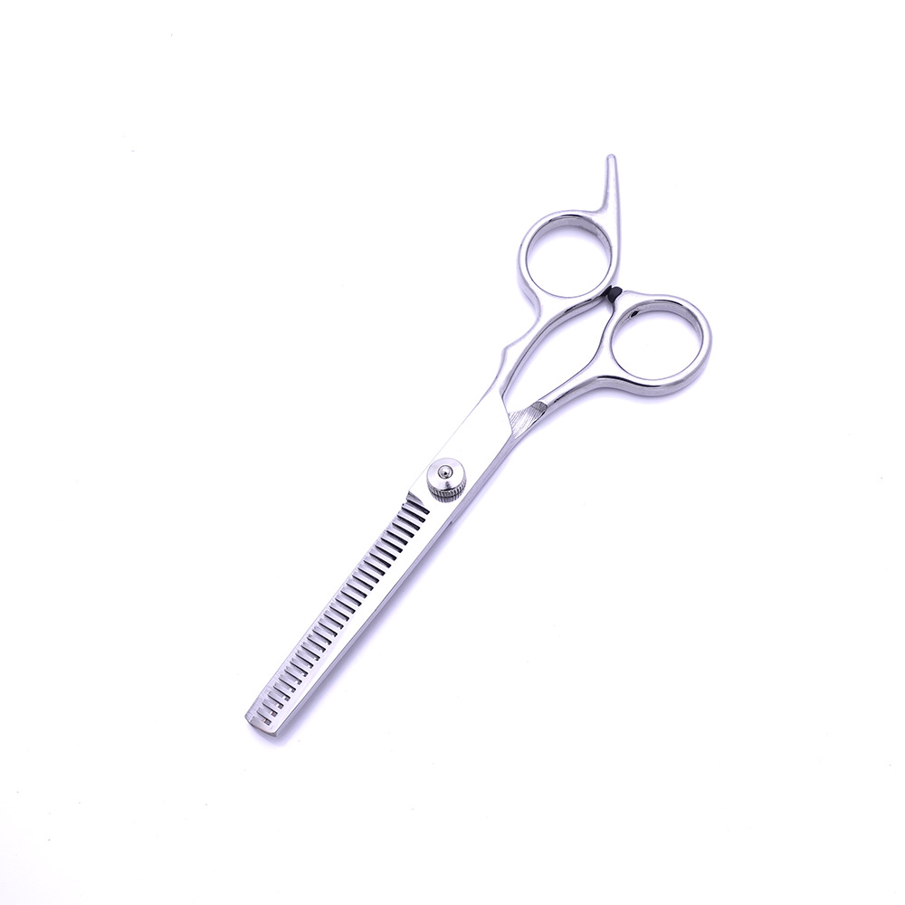 Venta directa de fábrica de tijeras de corte de pelo de acero inoxidable, tijeras para el cabello, tijeras planas profesionales, tijeras de dientes, juego de tijeras de fleja fina