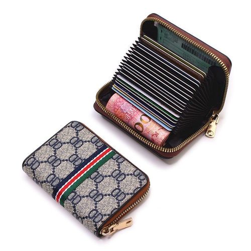 Loss leader clearance new zipper card holder for women's driver's license leather card case for men short card holder mini wallet wholesale