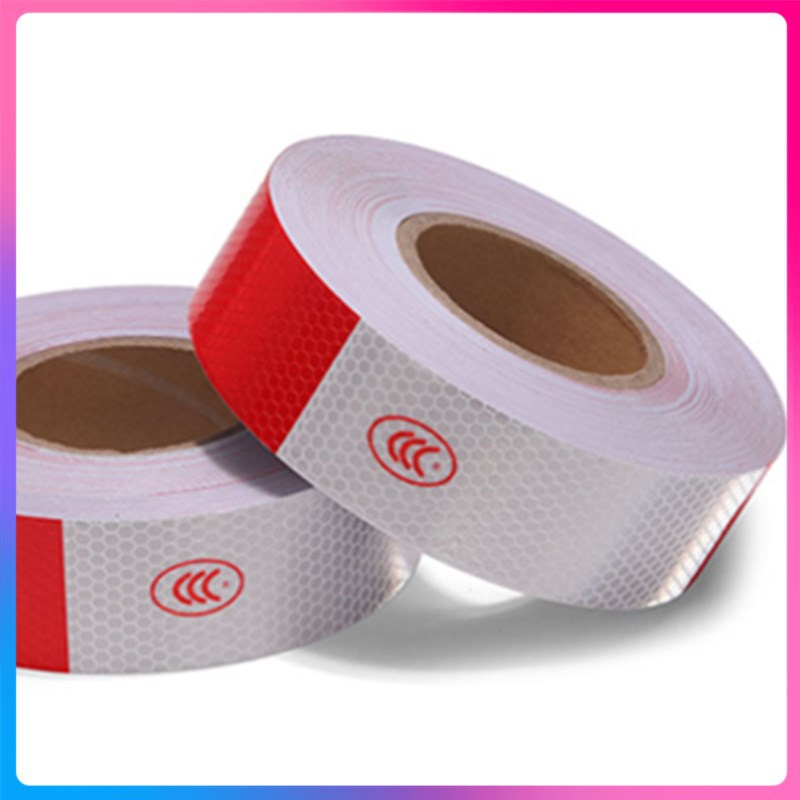 深圳现货警示带斜纹反光膜警示黄黑反光胶带 交通警示反光膜反光