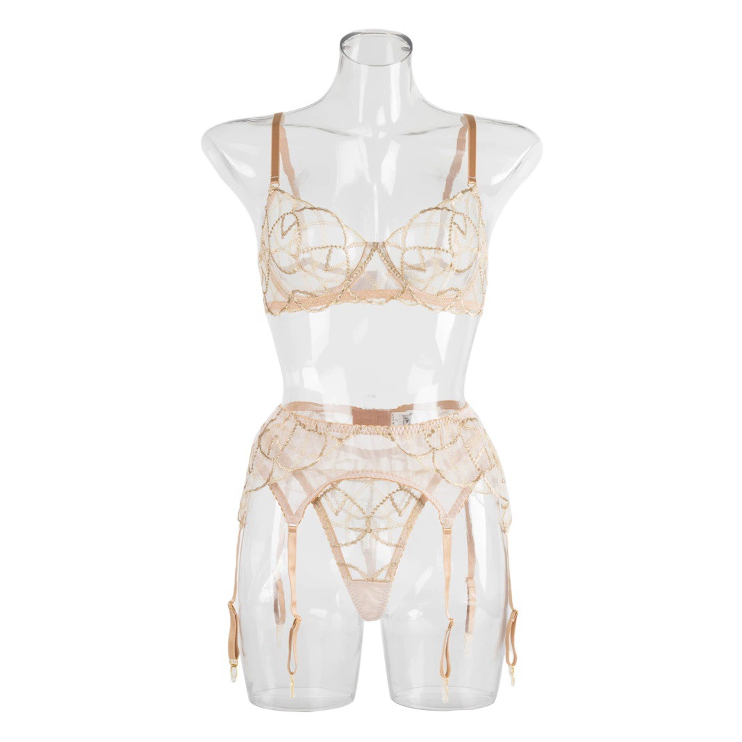 Европейская и американская внешняя торговля стальной обод Сбор Вышивка перспектива искушение пояс с подвязками сексуальное нижнее белье коррекция фигуры сплит костюм LS1549