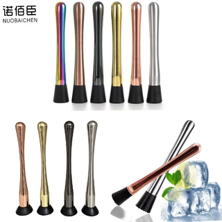 不锈钢碎冰棒莫吉托冰锤鸡尾酒碾碎棒捣碎器调酒棒外贸跨境