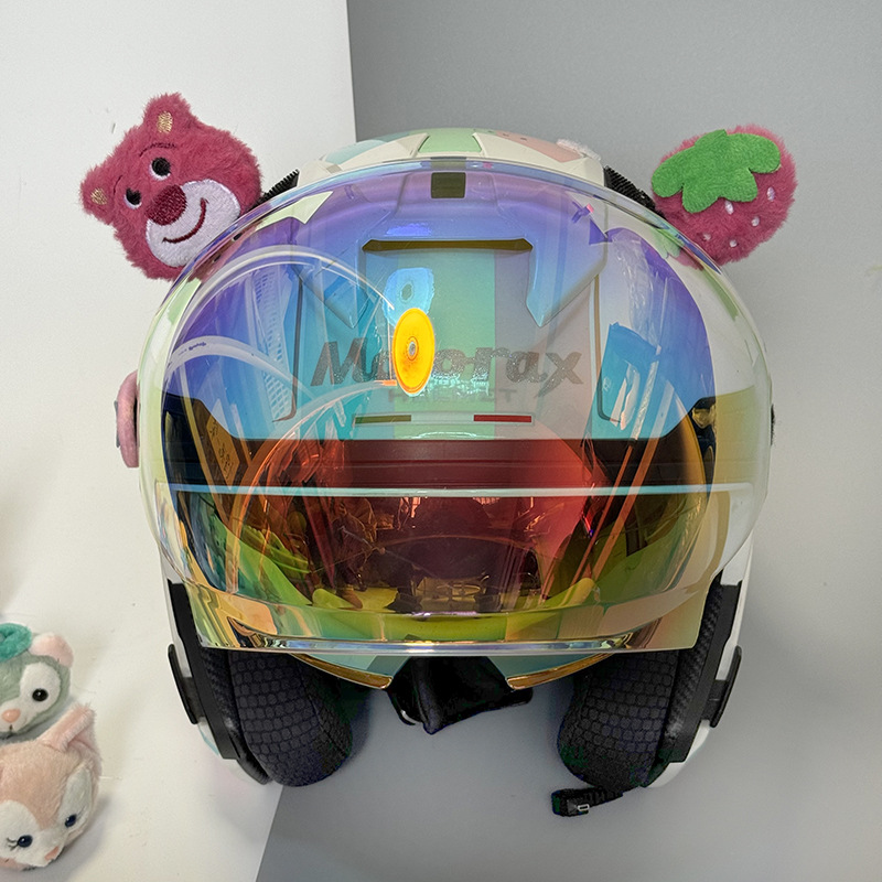 LinaBell Helmet Accessories Electric Car Helmet Cat Ear Decoration