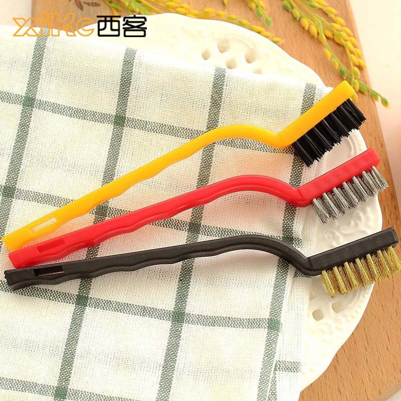 Japan Gas Stove Cleaning Brush 3 Pack Kitchen Supplies Range Hood Stove Cleaning Tool Steel Wire Small Brush