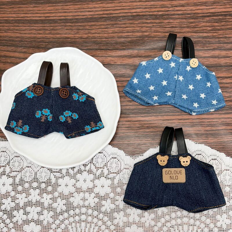15cm Ga Zi Jie Doll Clothes Overalls for First and Third Generation Labubu Monchhichi, Universal Overalls with Interchangeable Designs 15cm Ga Zi Jie Doll Clothes Overalls for First and Third Generation Labubu Monchhichi, Universal Overalls with Interchangeable Designs