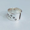 Fashionable retro golden one size brand ring, wholesale