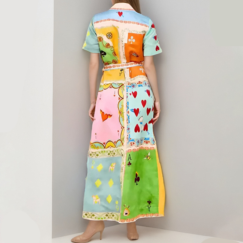 2026 New Spring Women's Clothing, Cross-Border European And American Dresses, Vacation Waist-Cinching Short-Sleeve_ecoleips.com
