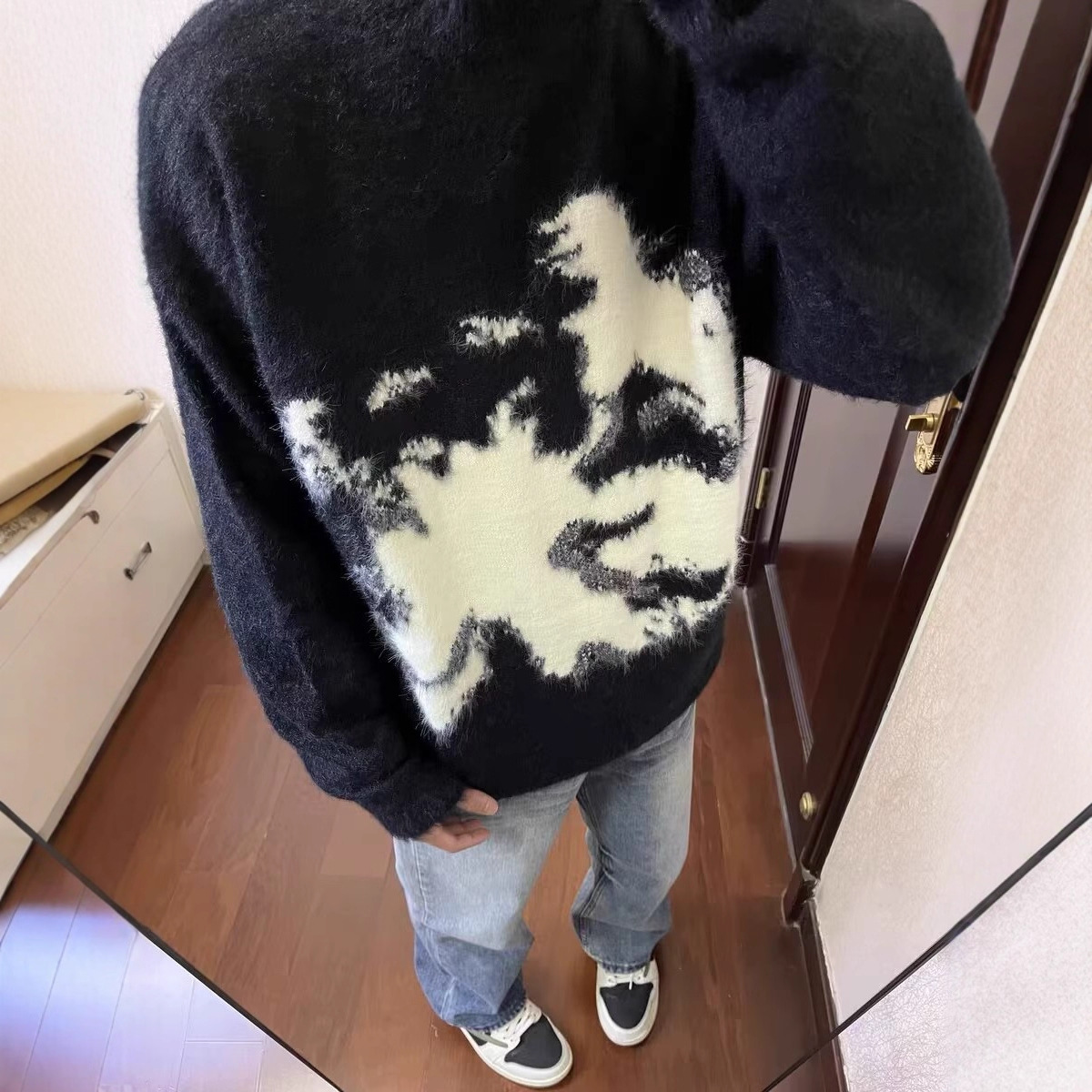 American Trendy Brand Niche High-End Knitwear Men's Loose Atmosphere Round Neck Pullover Knitwear Couple Tops Lazy