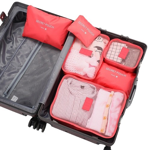 Travel Storage Bag Six-Piece Set Business Shoes Clothing Suit Shoes Underwear Multi-piece Simple Storage Bag
