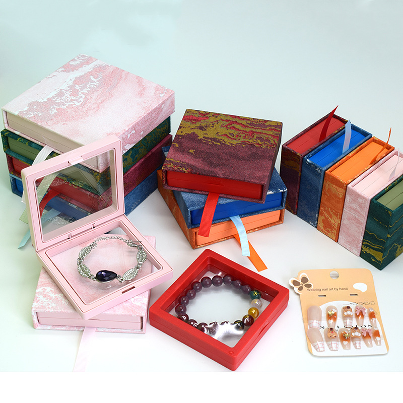 Export Quality High-Transparency Pe Film Nail Art Suspension Box Anti-Oxidation Jewelry Necklace Bracelet Bead Accessories