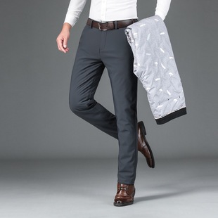 90% Goose down Pants for Men, Business Casual Dress Pants, Fleece-Lined and Thickened, Men's Casual Pants, Winter Cold-Resistant and Warm Pants