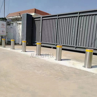 Electric Control Adjustable Anti-collision Column School 304 Stainless Steel Detachable Mobile Semi-automatic Hydraulic Column Manufacturer