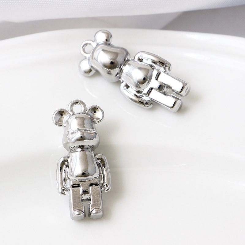 機能甘いクールなギャル愛のトロイの木馬ベアー合金ペンダントdiy手作りイヤリングアクセサリーネックレスアクセサリー材料|undefined