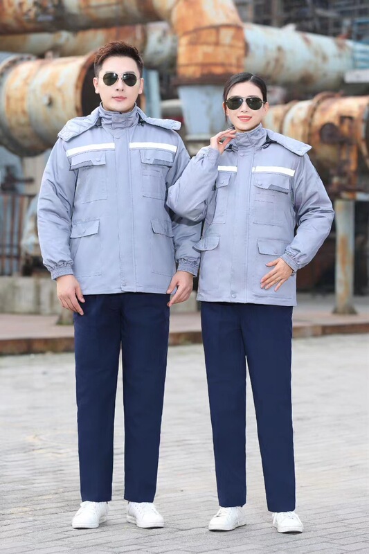 冬季棉服工作服棉衣劳保服可拆棉袄冷库防寒冬装工装防静电|undefined
