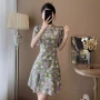 修身气质碎花夏季连衣裙