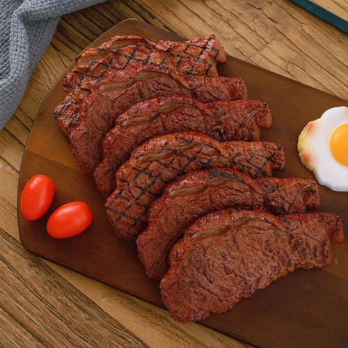 Factory hot-selling PVC simulated food play accessories DIY model steak steak model live broadcast photography props